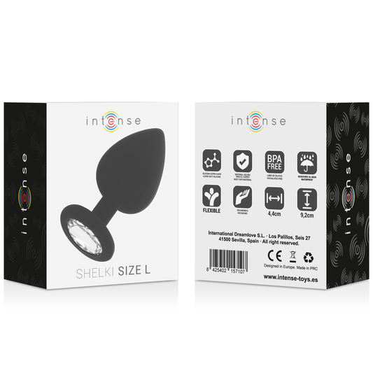 Plug Anal de Silicona Intense | Con Base de Diamante y Diseño Seguro para Juego Elegante grande